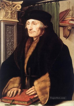 Retrato de Erasmo de Rotterdam Renacimiento Hans Holbein el Joven Pinturas al óleo